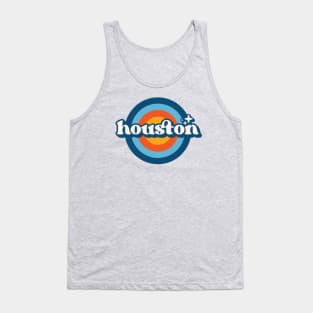 Vintage Houston Sunset Seal // Retro City Emblem for Houston, Texas Tank Top